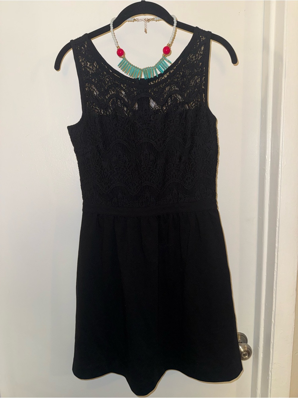 Lilly Pulitzer Black Lace Sleeveless Mini Dress